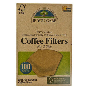if you care no.2 coffee filters - small unbleached pack of 100