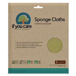 if you care natural sponge cloths pack of 5