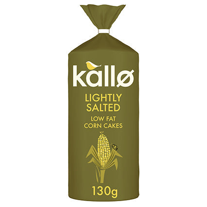 kallo lightly salted corn cakes 130g