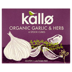 kallo garlic & herb stock cubes 66g