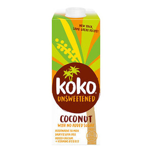 koko unsweetened coconut milk uht 1l