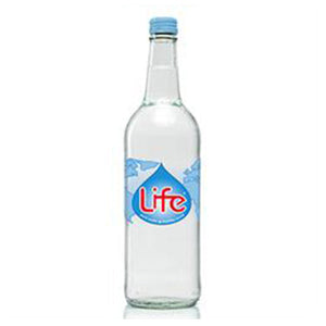 life still water glass bottle 750ml