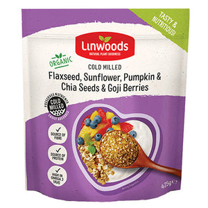 linwoods milled flaxseed & goji berries 425g