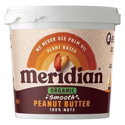 meridian organic smooth peanut butter 1kg