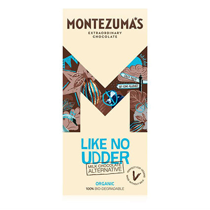 montezuma's like no udder vegan milk chocolate bar 90g