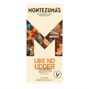 montezuma's like no udder vegan orange milk chocolate bar 90g
