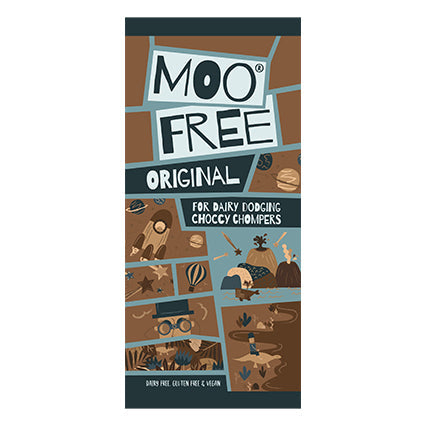moo free original everyday bar vegan milk chocolate 80g