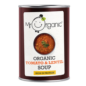 mr organic tomato & lentil soup 400g