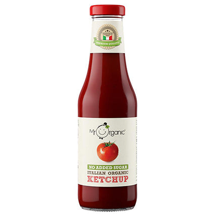 mr organic ketchup naturally sweetened 480g