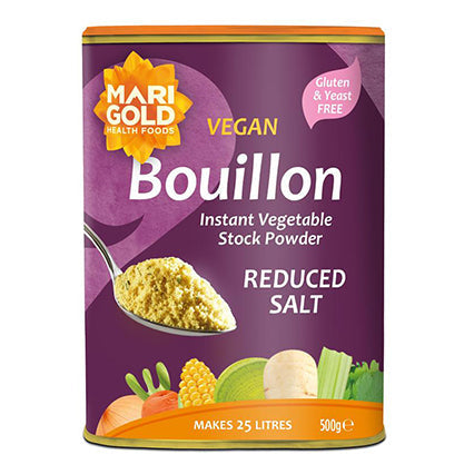 marigold vegan reduced salt bouillon - purple pot 500g