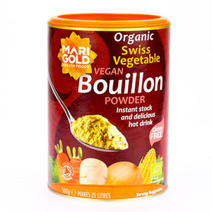 marigold organic vegan swiss bouillon - red pot 500g