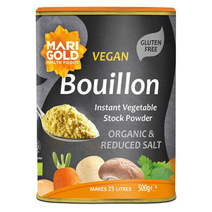 marigold vegan less salt bouillon - pot 500g