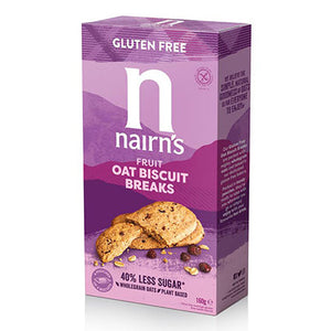 nairns gluten free oat & fruit biscuit breaks 160g