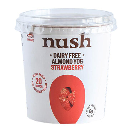 nush strawberry almond milk yoghurt 350g