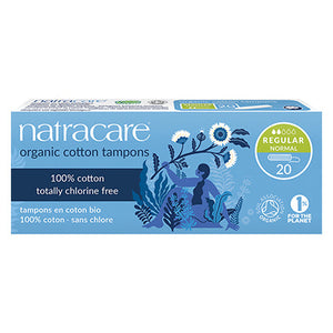natracare organic cotton tampons - regular 20 pack