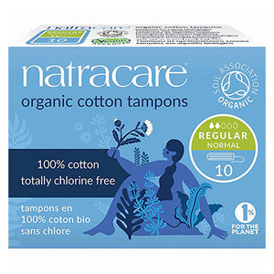 natracare organic cotton tampons - regular 10 pack