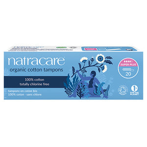 natracare organic cotton tampons - super plus 20 pack