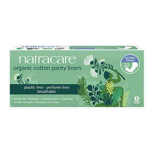 natracare organic cotton panty liners - regular 22 pack