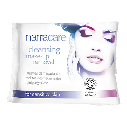 natracare organic cleansing make up remover wipes 20 pack