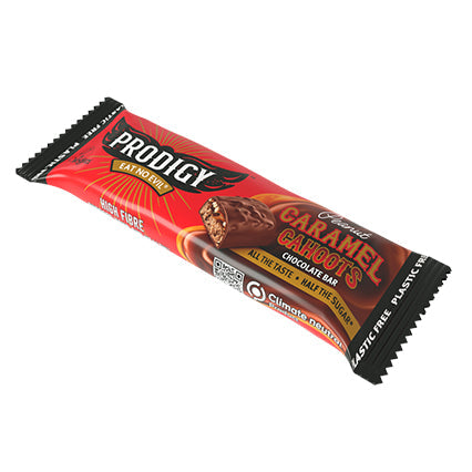 prodigy vegan peanut caramel cahoots chocolate bar 45g