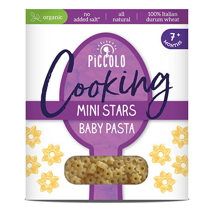 piccolo organic baby pasta stars 500g