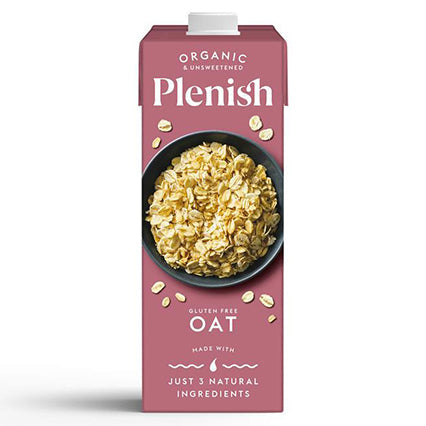 plenish organic gluten free oat milk 1l