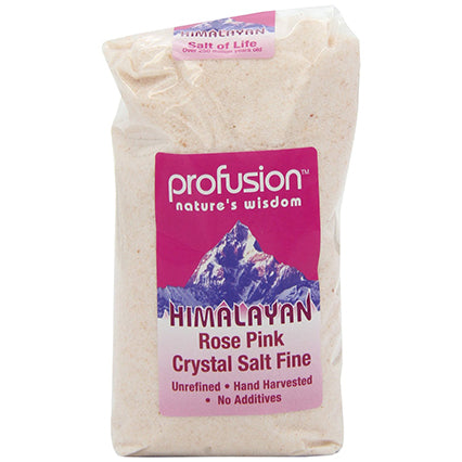 profusion fine himalayan rose pink salt 500g