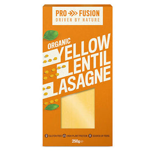 profusion organic yellow lentil lasagne sheets 250g