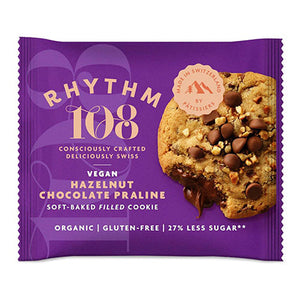 rhythm 108 vegan chocolate hazelnut soft-baked filled cookie 50g