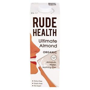 rude health organic gluten free ultimate almond milk 1l