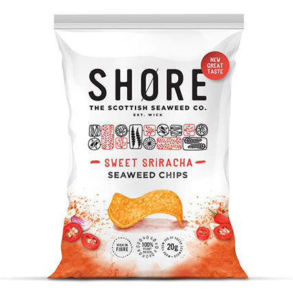 shore seaweed chips sriracha 80g