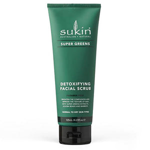 sukin supergreens facial scrub 125ml