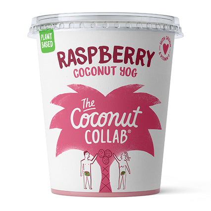 the coconut collaborative vegan raspberry coconut yoghurt 350g
