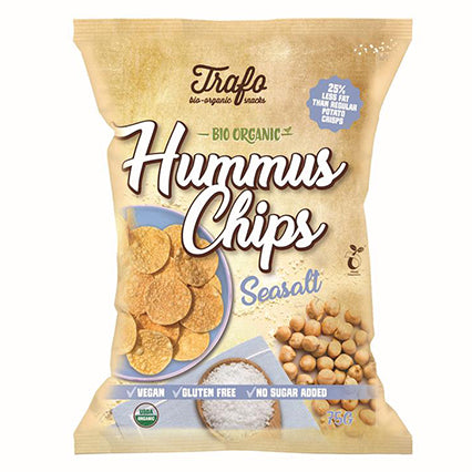 trafo organic hummus chips sea salt 75g