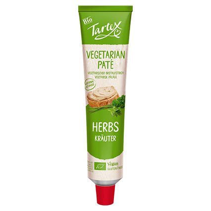 tartex organic vegan herb pate tube 200g