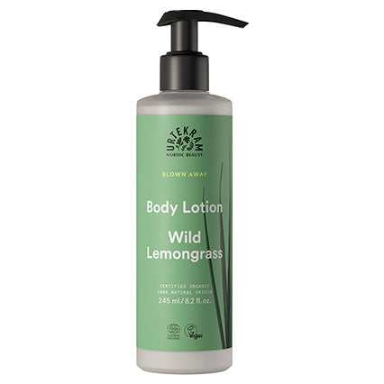 urtekram organic wild lemongrass body lotion 245ml