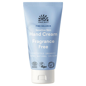 urtekram organic fragrance free hand cream 75ml