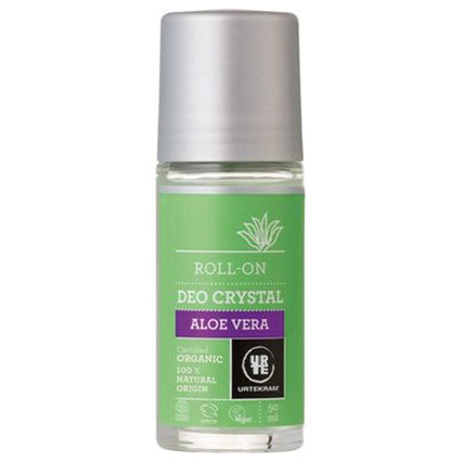 urtekram organic aloe vera roll on crystal deodorant 50ml
