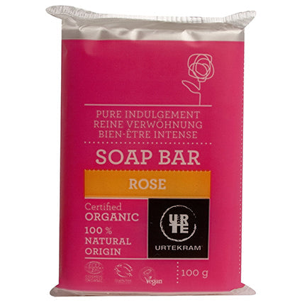 urtekram organic organic rose soap 100g