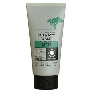 urtekram organic men's hair & body wash 150ml