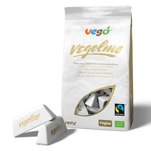 vego organic vegan vegolino fine nougat pralines 180g