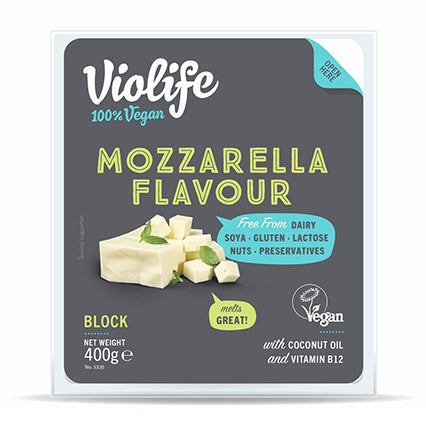 violife vegan large mozzarella block 400g