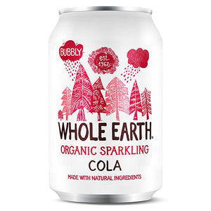 whole earth lightly sparkling natural cola 330ml