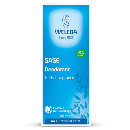 weleda vegan natural sage spray deodorant 100ml