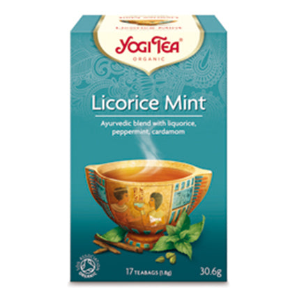yogi tea organic licorice & mint 17 bags