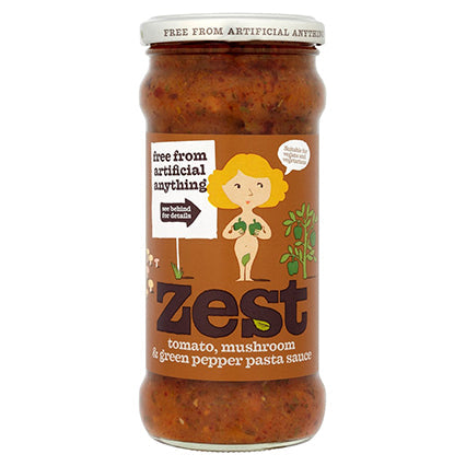 zest tomato mushroom & green pepper pasta sauce 340g