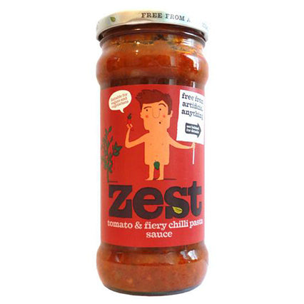 zest tomato & fiery chilli pasta sauce 340g