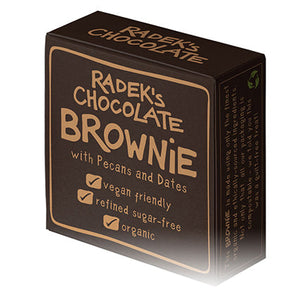 radeks chocolate vegan brownie with pecans & dates 60g