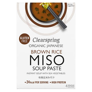 clearspring brown rice miso soup paste 60g