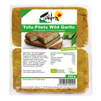 taifun mild wild garlic tofu fillets 160g